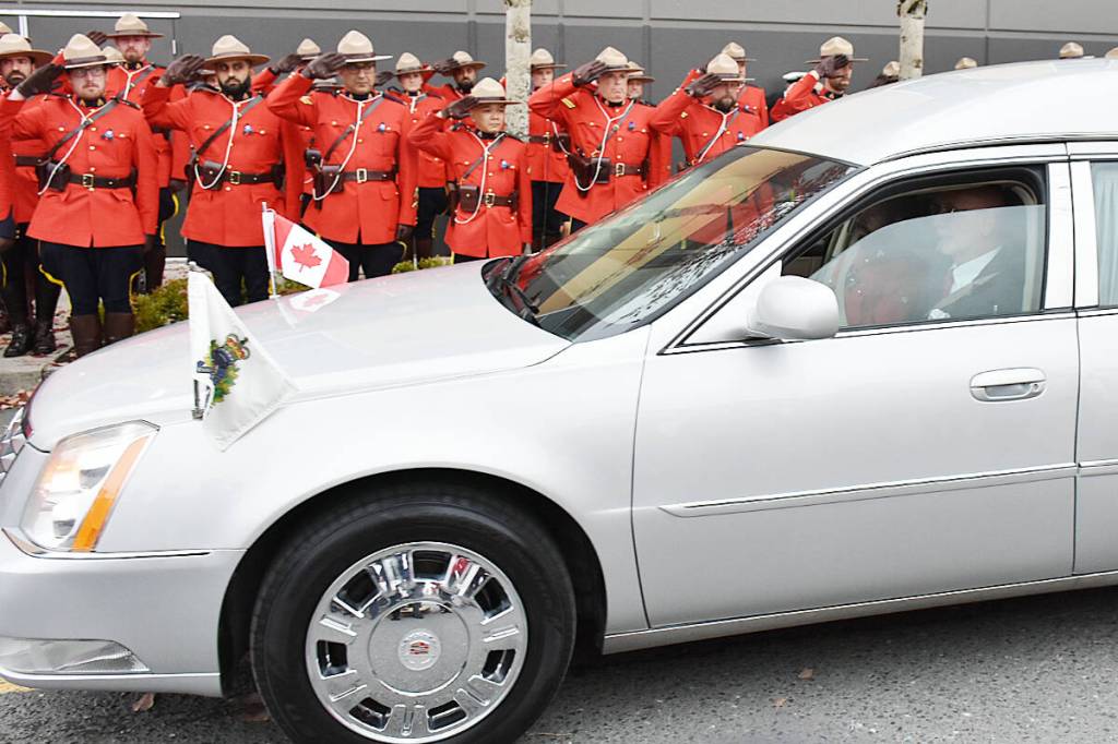RCMP officer funeral saluting